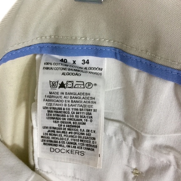 DOCKERS Classic Fit Khaki Chino Pants Size 40x34 - Picture 7 of 11